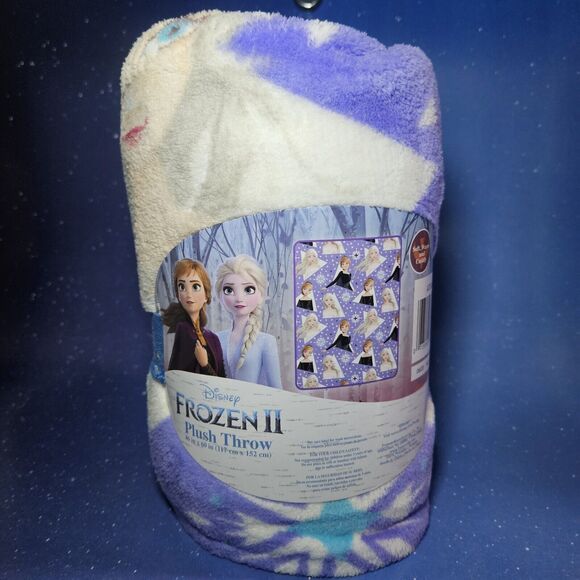 Disney Frozen 46in x 60in Fleece Plush Throw Blanket - Picture 2 of 5
